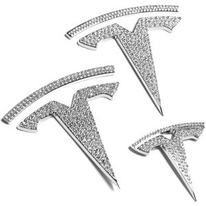3 Piece Model 3 Tesla Emblem